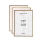 Postifull Masif Ahşap Çerçeve 3 Adet Set, Poster ve Fotoğraf Çerçevesi, Salon Ahşap Tablo, Bebek Odası Çerçeve
