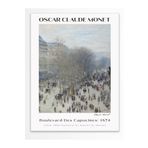 Postifull Monet Duvar Posteri - Duvar Dekoru - Sanat Serisi Posterleri - Kalın Kuşe Kağıt - Çerçevesiz;21 X 30 Gri - 2