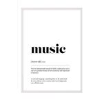 Postifull Music Çerçeveli Tablo, Beyaz Çerçeve Ve Poster, Dikey Duvar Tablosu Comfort Serisi No:108396;10 X 15 Beyaz Çerçeveli