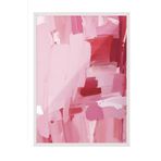 Postifull Pink Oil Çerçeveli Tablo, Beyaz Çerçeve Ve Poster, Dikey Duvar Tablosu Comfort Serisi No:108490;10 X 15 Beyaz Çerçeveli