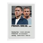 Postifull Prison Break - Çerçevesiz Poster - Duvar Dekoru - Dizi Ve Film Afiş Posterleri - Kalın Kuşe Kağıt;21 X 30 Gri - 18