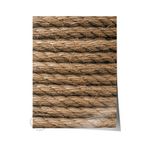 Postifull Rustic Çerçevesiz Poster, Iskandinav Kahverengi Tablo, No:448 Halat Fotoğraf;50 X 70 Renkli - 3