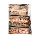 Postifull Rustic Çerçevesiz Poster, İskandinav Kahverengi Tablo, No:79 Ahşap Kasalar Fotoğraf, Dikey;30 X 42 Renkli - 12