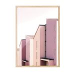 Postifull Shades Of Pink Çerçeveli Tablo, Ahşap Çerçeve Ve Poster, Duvar Tablosu Comfort Serisi No:108487;30 X 40 Ahşap Çerçeveli