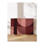 Postifull Shapes Of Red Çerçeveli Tablo, Ahşap Çerçeve Ve Poster, Yatay Duvar Tablosu Comfort Serisi No:108569;50 X 70 Ahşap Çerçeveli