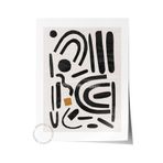 Postifull Siyah Beyaz Boho Duvar Dekoru, Çerçevesiz Poster, Çerçevesiz Duvar Tablosu - Fine Art Kağıt;33 X 48 Renkli - 20