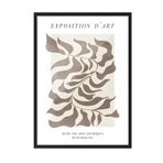 Postifull Siyah Çerçeveli Tablo, Poster Ve Çerçeve Seti, Exposition D'Art Graphique Comfort Serisi No:108582;10 X 15 Siyah Çerçeveli