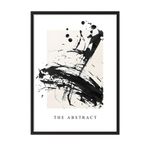 Postifull Siyah Çerçeveli Tablo, Poster Ve Çerçeve Seti, The Abstract Comfort Serisi No:108572;30 X 40 Siyah Çerçeveli