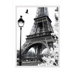 Postifull Street Of Paris Çerçeveli Tablo, Beyaz Çerçeve Ve Poster, Duvar Tablosu Comfort Serisi No:108424;10 X 15 Beyaz Çerçeveli