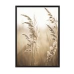 Postifull Sunlight Reed Çerçeveli Tablo, Siyah Çerçeve Ve Poster, Dikey Duvar Tablosu Comfort Serisi No:108409;50 X 70 Siyah Çerçeveli