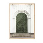 Postifull The Green Door Çerçeveli Tablo, Ahşap Çerçeve Ve Poster, Duvar Tablosu Comfort Serisi No:108551;10 X 15 Ahşap Çerçeveli