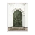 Postifull The Green Door Çerçeveli Tablo, Beyaz Çerçeve Ve Poster, Duvar Tablosu Comfort Serisi No:108551;10 X 15 Beyaz Çerçeveli