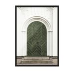 Postifull The Green Door Çerçeveli Tablo, Siyah Çerçeve Ve Poster, Duvar Tablosu Comfort Serisi No:108551;10 X 15 Siyah Çerçeveli