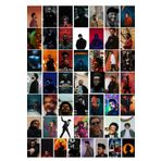 Postifull The Weeknd Poster Kolaj Seti - Duvar Posteri - Sticker Bant Hediyeli - 50 Adet - 10 * 15 Cm;
