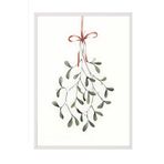 Postifull Under The Mistletoe Yılbaşı Tablo, Beyaz Çerçeve Ve Poster, Duvar Tablosu Comfort Serisi No:108477;10 X 15 Beyaz Çerçeveli