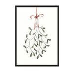 Postifull Under The Mistletoe Yılbaşı Tablo, Siyah Çerçeve Ve Poster, Duvar Tablosu Comfort Serisi No:108477;10 X 15 Siyah Çerçeveli