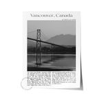Postifull Vancouver - Kanada, Şehir Temalı Poster, Çerçevesiz Duvar Posteri, No:30046;10 X 15 Renkli - 46