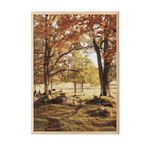 Postifull Warm Grove Canvas Çerçeveli Tablo, Ahşap Çerçeve Ve Poster, Duvar Tablosu Comfort Serisi No:108354;30 X 40 Ahşap Çerçeveli