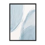 Postifull Watercolor Shapes Çerçeveli Tablo, Siyah Çerçeve Ve Poster, Duvar Tablosu Comfort Serisi No:108539;50 X 70 Siyah Çerçeveli