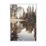 Postifull Yosemite Autumn Çerçeveli Tablo, Beyaz Çerçeve Ve Poster, Duvar Tablosu Comfort Serisi No:108504;10 X 15 Beyaz Çerçeveli