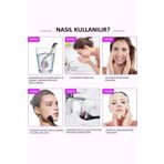 poswicon Titanyum Uçlu Dermaroller 0.5mm Siyah Roller Iğneli Masaj Aleti Saç Tarak 540 İğne
