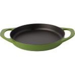 Pot Art Parlak Koyu Yeşil 22 cm Yuvarlak Düz Tava