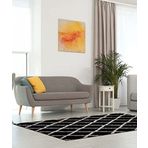 Potamia Oslo Antrasit Beyaz Shaggy Oturma Odası Halısı E3380 200 x 290