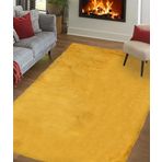 Potamia Tavşan Postu Yıkanabilir Kaymaz Taban Hardal Post Halı D1003 50 x 80