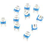 Potansiyometre Breadboard Için Potansiyometre Çeşitleri 13×7×3 100 Adet 10 Değer 500ohm-1m Ohm Film Değişken Direnç Potansiyometre Reostat Trimpot Çeşitleri