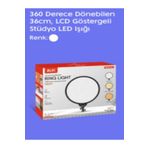 potasyum 360 DERECE DÖNEBILEN 36CM, LCD GÖSTERGELI STÜDYO LED Işığı