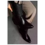 POTEEN Diva Western Kadın Kovboy Yarım Bot C317-Siyah