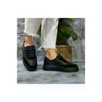 POTEEN DY1011 Ptc Hakiki Deri Kadın Siyah Spor Ayakkabı Yüksek Taban Sneakers-101-10