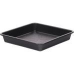 Potex Plastik 20 cm Kare Saksı Tabağı - 20*20*3 cm - 5 Adet