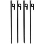POTRUWE 4 sağlam metal çadır kazığı, çelik çadır kazığı, dış mekan, seyahat, kamp, plaj, çadır kazıkları, kamp çadırı kurmak için (30 cm)