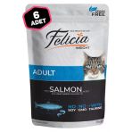 Pouch Tahılsız Somonlu Yetişkin Kedi Konserve Mama 6 X 85 Gr.
