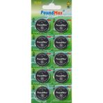 PoundMax 10 Adet 2430 CR2430 DL2430 3V Lityum düğme pil, Uzun raf ömrü