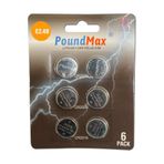 PoundMax Süper Karışık CR2032 CR2025 CR2016 3 V Lityum Düğme Pil (6'lı Paket)