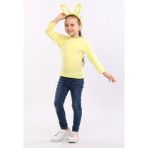 Pour La Riviere Kız Çocuk Doğal Organik Pamuklu Dar Kalıp Vücudu Saran Esnek Likralı Basic Günlük Body Bluz - Sarı - 2 - 3 Yaş
