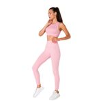 Pour Pur Kadın Toparlayıcı Fitilli Tayt (XS-S, Pembe)