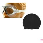 Povit 8170 Unisex Yetişkin Yüzücü Deniz Gözlüğü Buğu Yapmaz Havuz Gözlüğü Siyah + Silikon Bone - Akvaryum - --