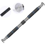 Povit Uzun Süngerli Vidalı Duvar Pimli Barfix Demiri Barfiks Çubuğu Koridor Barfiks Barı 80-130 cm Arası Ayarlanabilir - 80 - 130 cm