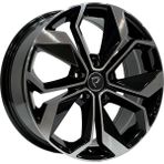 Powcan 16 Inc 5X114.3 Megane-Fluence Icon Jant Takımı Renault Ithal Üretim (4 Adet) - Black Diamond