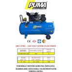 Power 200 Lt Döküm Kafalı Yağlı Pistonlu Tekerli Kompresör 220 V Monofaze şehir elektriği, 3 Hp, 2 Piston, 8 Bar