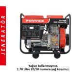 Power 6 Kw 7.5 Kva 220 V Dizel Jeneratör