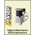 Power B3801 8 Bar 3 HP Pistonlu Kompresör Kafası