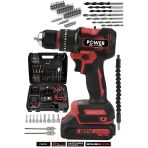 Power Black 84 Parça Darbeli Çelik Mandrel Kömürsüz 21 V