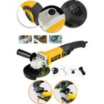 Power Black Avuç Içi Taşlama Makinası 6 Kademeli Uzun Kuyruk Devir Ayarlı 125 mm