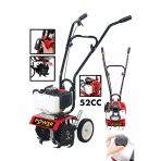 Power Black Bahçe Çim Toprak Belleme Benzinli Mini Çapalama Makinası