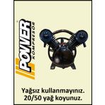 Power CV2090/8 Kompresör Kafası