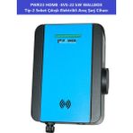 POWER ELEKTRONİK| PWR33 HOME-EVS-22kW WALLBOX SOKET ÇIKIŞLI ELEKTRİKLİ ARAÇ ŞARJ CİHAZI